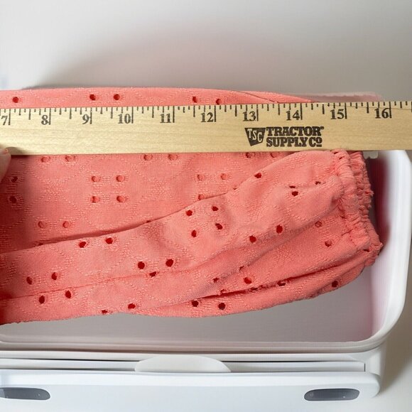 Y2K No Boundaries Off Shoulder Crop Top Women’s Blouse Sz 3-4 Coral Vtg Beach - Picture 6 of 10